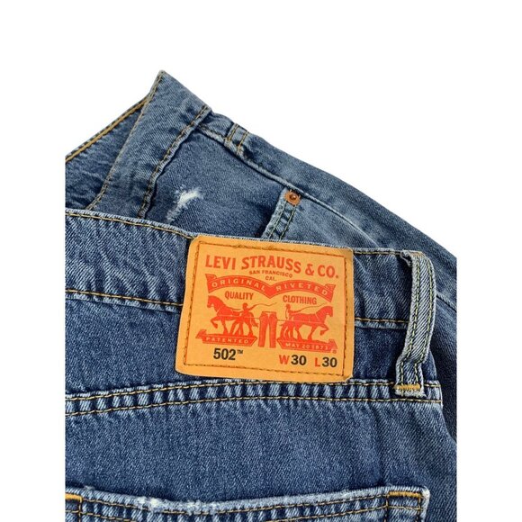 Levi's 502 Men's Distressed Jeans - Picture 6 of 8